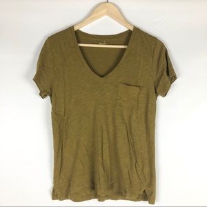 Madewell cotton v neck tee